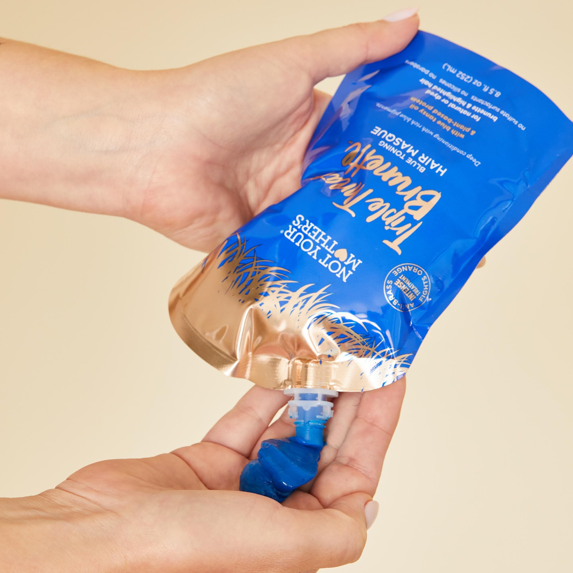 Not Your Mother's Triple Threat Brunette Collection: Toning Shampoo, Hair Masque, and Dry Shampoo (3-Pack) - Enhances Shine, Reduces Brass, Refreshes Hair